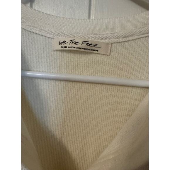 NWT Free People Mikah Layering Cuff Long Sleeve in Cream Combo S - Picture 6 of 7